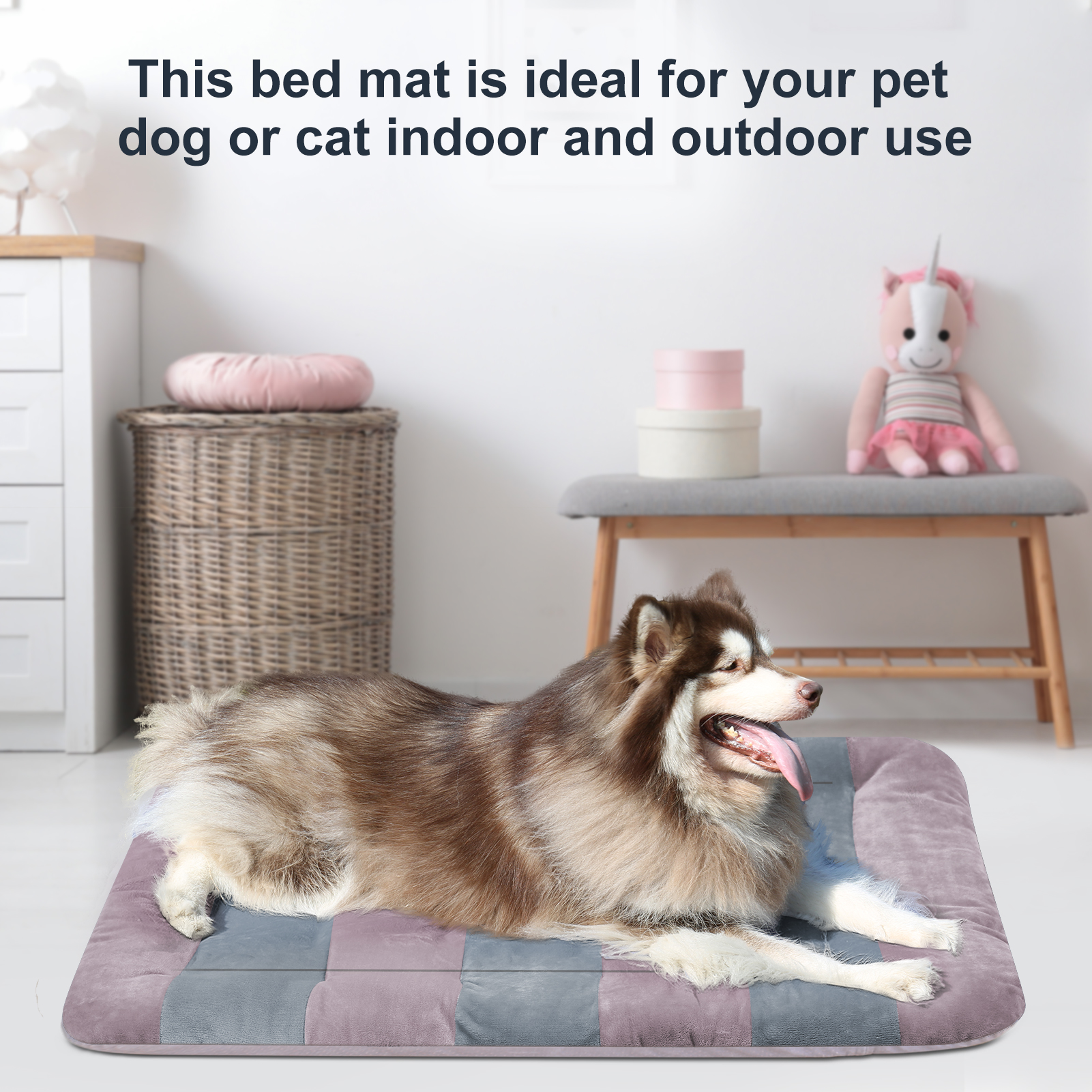 Hero Dog Bed Soft Washable 300 Times Pet Cat Sleeping Mat Non Slip Puppy Crate Pad · v2